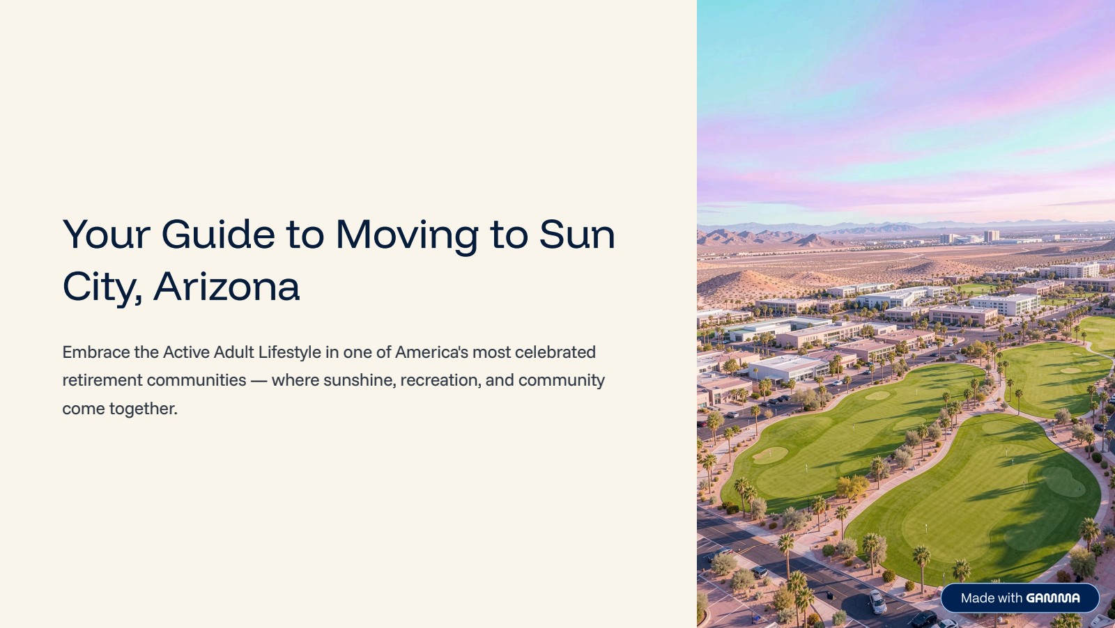 Your Guide to Moving - Sun City, Arizona